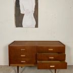 Prachtige Scandinavische Vintage Teak Kaptafel, Ladekast, Commode thumbnail 6