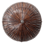 Bamboe Wandlamp Rond Bruin L thumbnail 2
