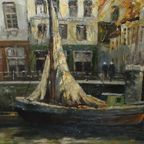 Nederlands Stadsaanzicht Johannes Karel Leurs (1865-1938). thumbnail 10