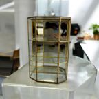 Vintage Mini Serre / Vitrine / Etagere Met Spiegelwand thumbnail 7