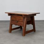 Antique Wooden Side Table With Drawer, 18th Century thumbnail 6