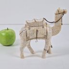 Vintage Kameel Beeldje Sculptuur Mozaïek Been ‘70 Handmade thumbnail 8