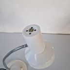 Vintage Gooseneck Bureau Lampje Wit thumbnail 5