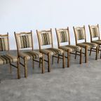 Brutalist Eetkamerstoelen | Vintage Stoelen | Jaren 60 | (6) thumbnail 5