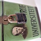 Antiek Zendings Blik Vrije Universiteit Blikje Spaarpot thumbnail 5