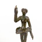 'Ballerina' - Brons - Gesigneerd - Sculptuur - A.B. Bruna - 1982 thumbnail 2