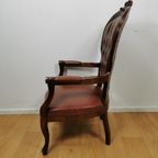 Brocante Vintage Franse Louis Xv Stoel, Fauteuil 2010 thumbnail 14