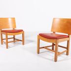 Set Of 4 Vintage Architectural Danish Chairs / Eetkamerstoelen thumbnail 4