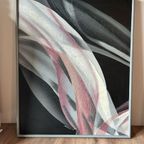 Anderson Mid-century Olie Op Doek, Abstract Groot Origineel Schilderij - Jaren ’60/’70 thumbnail 4