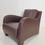 Fauteuil Musa Design Leer Modern Lounge Chair Leder Italië thumbnail 2