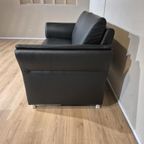 Prominent 2 Zits Bank - Zwart - Leder - Nieuwstaat - Design thumbnail 8