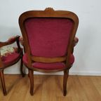 Set Brocante Vintage Franse Louis Xv Stoeltjes, Fauteuils Set Prijs thumbnail 16