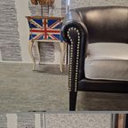 Chesterfield Club Chair - Zwart/zilver thumbnail 5
