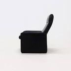 Black Leather Ds50 Armchair By De Sede Switzerland 1980S thumbnail 6