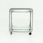 Italian Cast Aluminium Cube Bar Trolley By Lorenzo Burchiellaro 1970S thumbnail 6