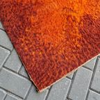 Vintage Vloerkleed Jaren 70 Oranje Retro Vloerkleed Kleed thumbnail 7