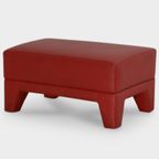 Pode Edit Poef, Rood Leder, 57 X 41 Cm thumbnail 2