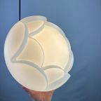1 Of 4 Large Frosted Glass Artichoke Shaped Pendant Lamp Xl By Peill And Putzler, 1960 thumbnail 10