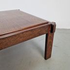 Vintage Minimalistisch Design Wengé Salontafel ‘70 Denmark thumbnail 9