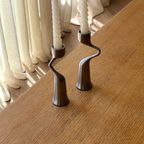 Set Of 2 Stainless Steel Menu Candle Holders thumbnail 7