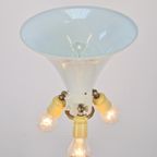 Vintage Neoclassic Groen Leer Vloerlamp Goud Regency Leder thumbnail 17