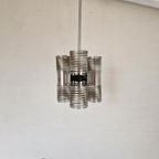 Space Age Italiaanse Chromen Veer Lamp Vintage Design thumbnail 8