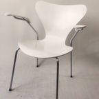 Vintage 3207 Chair By Arne Jacobsen For Fritz Hansen, 1982 thumbnail 4