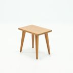 Carl Malmsten Solid Pine Stool By Svensk Sweden 1940S thumbnail 2