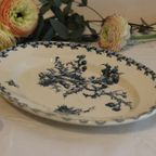 Ovale Schaal, Ironstone, Gien, Chardons Model thumbnail 4