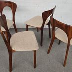 Vintage Set Van 4 Eetkamerstoelen, Nils Koefoed thumbnail 2