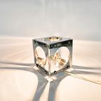 Goffredo Reggiani - Cube Lamp - Tafellamp - Verchroomd Staal - 1970'S thumbnail 4