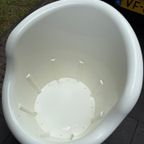 IKEA Poptorp Stoel Wit Met Zwart Kussen thumbnail 3