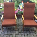 Vintage 2 Stuks Thonet Fauteuils thumbnail 2