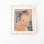 Fifties Handgemaakt Fotolijstje Baby Schilderijtje thumbnail 2