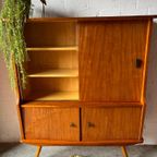 Retro Vintage Mid-century Dressoir,high-board,barkast,vitrine thumbnail 13