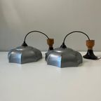 Vintage, Stoere Metalen Hanglampen (2) - Industrieel thumbnail 4
