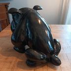 Zwarte Engelse Buldog Polystoon thumbnail 3