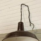 Vintage Industriële Emaille Hanglamp, Zwart thumbnail 4