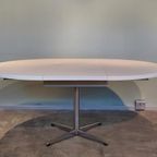 Vintage Eettafel Pastoe Witte Uitschuifbare Tafel Ovaal thumbnail 10