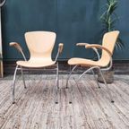 Set 4 Bingo Eetkamerstoelen Vlinderstoel Retro Design Stoelen thumbnail 5