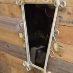 Retro Trapezium Spiegel In Metalen Omlijsting thumbnail 6
