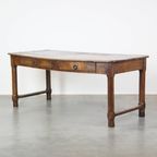 Geweldige Antieke Franse Eettafel Met Een Waanzinnig Blad Uit Eind 18e Eeuw thumbnail 2