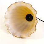 Vintage Glazen Hanglamp – Oker Geschulpt thumbnail 7