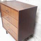 Strakke Vintage Ladekast Jaren 60 Chest Of Drawers thumbnail 5