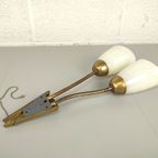 Messing Mid-Century Wandlamp thumbnail 6