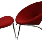 Red Designer Ufo Chair thumbnail 3