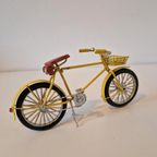 Miniatuur Fiets Beeldje Gele Fiets thumbnail 5