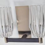 Vintage Wandlamp Chroom Glas Design Lamp ‘60 Mid Century thumbnail 7
