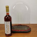 Antieke Vintage Grote Glazen Ovale Stolp 511 thumbnail 2