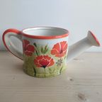 Planten Gieter Keramiek Met Bloemen thumbnail 2